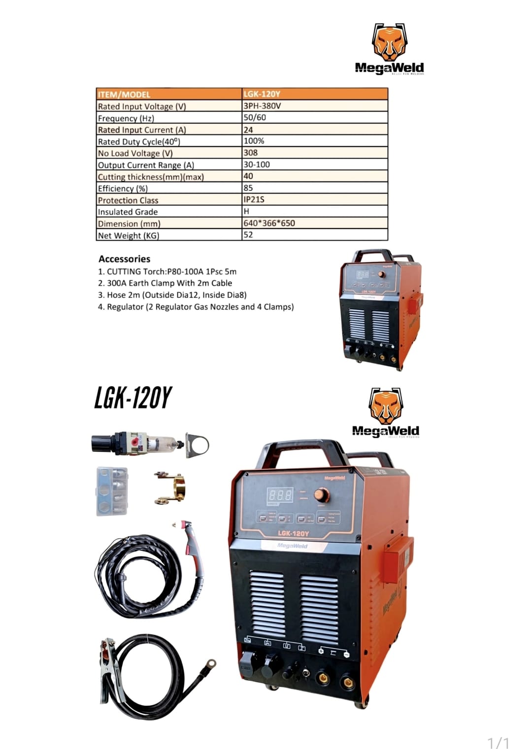 Mesin Las CUT-80DY / 100Y / 120Y - Gambar 2