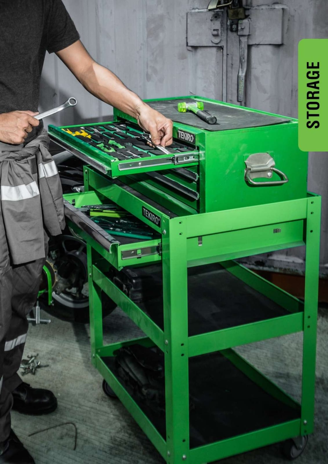 TOOL BOX 3 SUSUN 2 SUSUN DAN ROLLER CABINET - Gambar 4