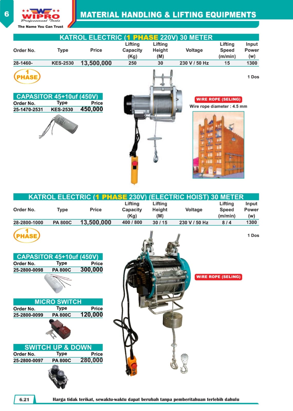 CHAIN BLOCK WIPPRO 3TON X 3 METER  - Gambar 4