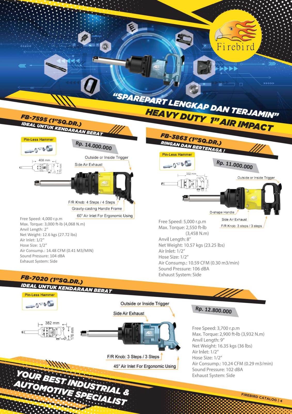 AIR IMPACT 1" FIRE BIRD 