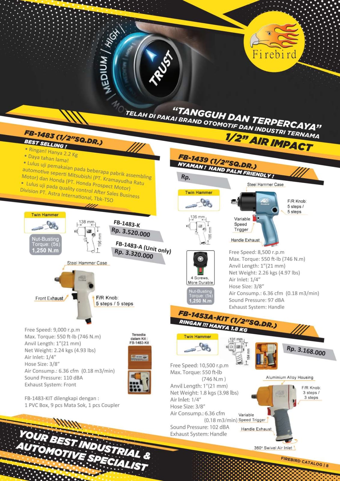 AIR IMPACT 1" FIRE BIRD  - Gambar 6