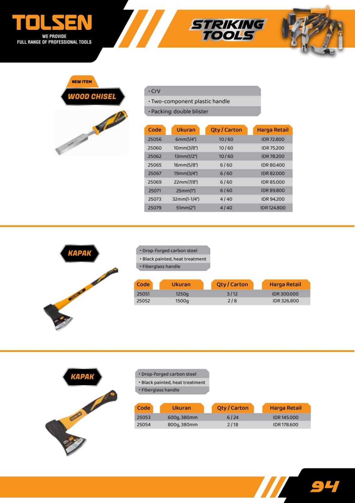 TOLSEN SLEGE GAMMER 2LB.3LB,4LB,6LB,10LB.20LB - Gambar 3